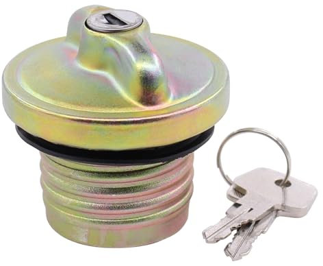 Tankdeckel Verschluss Kraftstoffbehälter Deckel Kraftstofftankdeckel Tankverschluss Kraftstofftank Einfüllstutzen Kappe mit Schlüssel für 911 Käfer 1500 1600 Käfer 1200 1300 1302 1303 Kaefer 411 412
