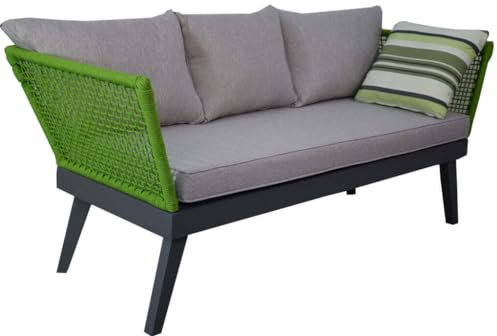 DEKO VERTRIEB BAYERN Luxus Premium Garten Lounge Sofa Set Gartensofa Gartenmöbel grün NEU inkl. Spedition