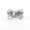 Morsettiera su guida Din ST-4 10 pezzi connettori tipo pull morsettiere di collegamento cablaggio elettrico a molla senza viti ST4(Gray)