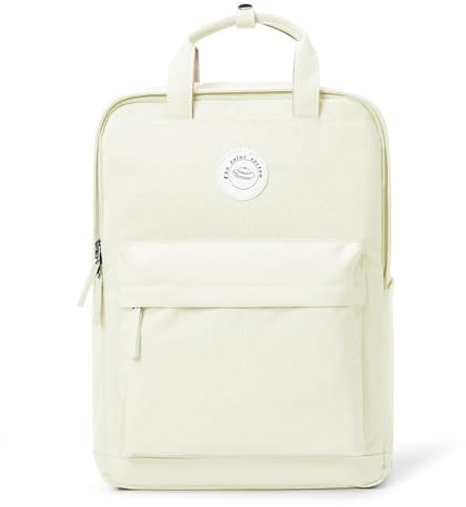 HYC00 Zaino Scuola Media Ragazza Zaini da Scuola Superiore Zaino Università Donna Scuola Adolescente Superiore Casual Backpack for Schoool Girls Zainetto Zaini Porta PC 15.6 Pollici Zainetti, Bianco