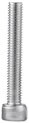 1 Stück Linksgewinde M6 M8 M10 M12 Länge 12–50 mm A2-70 304 Edelstahl Sechskant Innensechskantschraube Bolzen DIN912 Maschinenschrauben(M10x50mm)