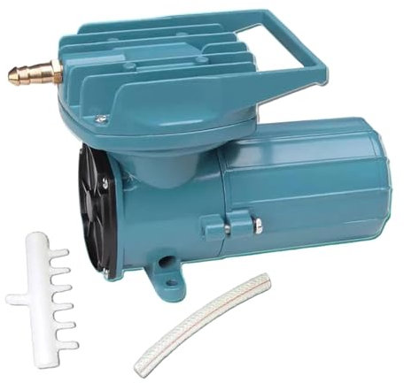 Fenteer Pompa d'Aria per Acquario DC 12V Aeratore per in Metallo, Multiuso Portatile, Strumento, Pompa d'Aria per Acquario Pompa d'Aria per, 12V 35W, 185x95x118 mm