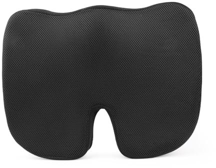 Dopoy Coussin d'assise orthopédique - Ergonomique - Pour chaise de bureau, etc. - Réduit la douleur, augmente le confort d'assise, favorise la circulation sanguine et soulage le coccyx
