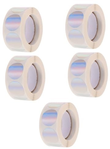 Lurrose 5rollen Selbstklebende Tanning Aufkleber Runde Dekorative Etiketten Für Scrapbooking Für Und Körperkunst