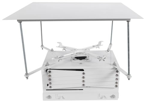 WOLEGM Support motorisé pour projecteur, 35 x 28 x 16 cm, capacité de charge jusqu'à 10 kg, avec télécommande, pour écoles, salles de conférence, studios, plafonniers, projecteurs