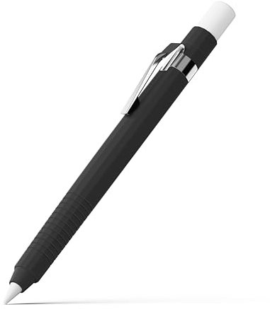 Ringke Silicone Drafting Pencil Case Kompatibel mit Apple Pencil Pro / 2. Generation Hülle, Weicher Silikon Rutschgriff Schlank Bleistift Design Schutzhülle für Apple Pencil 2 / Pro - Black