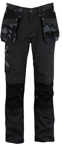 Stanley Dixon Men's Holster Pocket, Regular Fit, Cordura Reinforced, Stretch Work Trousers