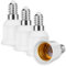 AUAUY 4 Pack Adaptador E14 a E27, Adaptador Bombilla E14 a E27, Potencia Máxima 60 W, Voltaje Nominal 220 V Adaptador E27 a E14, Adaptador SES a ES para Bombillas Incandescentes, Bombillas LED