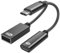 Powice US B C auf USB Adapter, US B C Splitter 1 zu 2 USB2.0 und US BC Kabel, 10 W Wiederaufladbarer US B-Splitter 1 auf 2, US B C Verteiler, OTG Adapter USB C Geeignet für Schnittstellenerweiterung