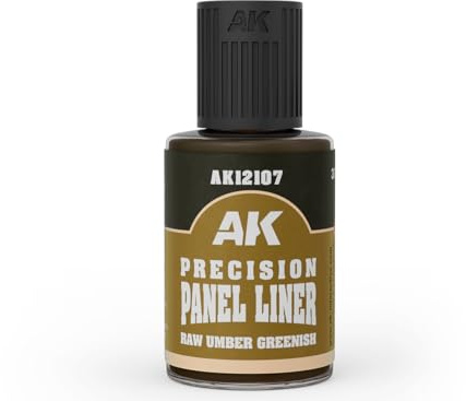 AK Weathering AK12107 Precision Panel Liner - RAW Umber Greenish (30ml)