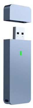 Qusedwey 10gbit / S USB 3.2 GEN2 M. 2 NVME 2230 2242 SSD -Gehäuse Externer Gehäusekastenadapter für M2 2230 2242 NVME Silbergrau