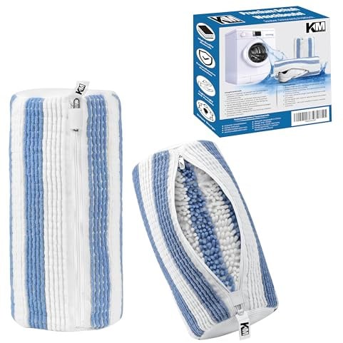 KMfusion Premium Schuhwaschbeutel für Waschmaschine – 2er Set Sneaker Waschbeutel mit Schutz-Reißverschluss – Hochwertiger Waschbeutel für Schuhe & Sportschuhe