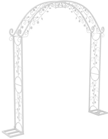 Arche mariage Arche de mariage blanche grande taille, support en métal for toile fond, treillis jardin, pergola