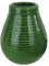 Gaucho Bruno Large Ceramic Yerba Mate Cup - Reusable, Slip-Proof Gripping and Easy Cleaning - Retains Heat, Ideal for Teabags - for Home and Travel Use - Green