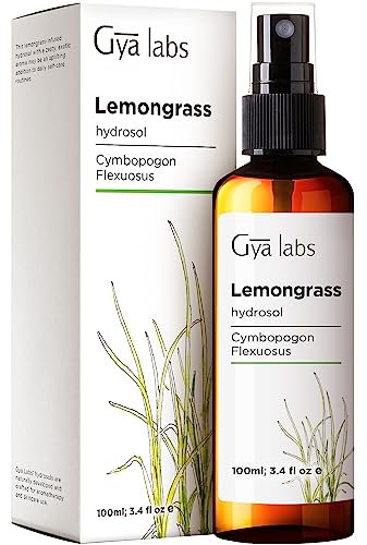 Gya Labs spray à la citronnelle pour la protection extérieure et l'équilibre de l'humeur - Spray de brume pour le visage pour remonter l'humeur - Spray Huile Essentielle 100% Pure - 100ml