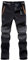LHHMZ Men's Soft Shell Fleece Lined Hiking Trousers Outdoor Waterproof Breathable Thicken Winter Warm Walking Climbing Pants Black