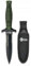 K25-32207 Cuchillo K25 con Funda Verde. h:12.5 Herramienta para Caza, Pesca, Camping, Outdoor, Supervivencia y Bushcraft + Portabotellas de regalo
