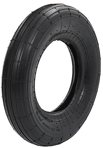 vidaXL Schubkarrenreifen Pannensicher Schubkarrenrad Ersatzrad Ersatzreifen Gartenkarre Schubkarre Reifen Rad Luftrad 3.50-8 4PR Gummi