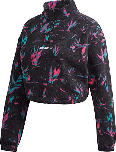 adidas Half Zip Polar Crop W Felpa Pile Multicolor