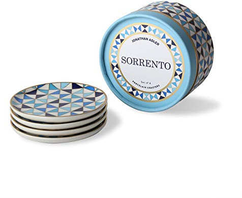 Jonathan Adler Sorrento Untersetzer, Einheitsgröße, Blau
