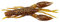 Angeln Flusskrebs Köder, 4 Stück Künstliche Soft Flusskrebs-Form Köder Silikon Köder für Karpfen, Gestreifter Bass (Braun)