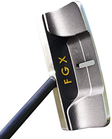 FGX Hybrid X Putter 2020 Head III, Milled Putter With Advanced Perimeter |Unique Hand-Crafted Golfers Putter With Long Length Shaft, Right Or Left Hand Steel Regular Grip Golf Putter (Polished Steel)