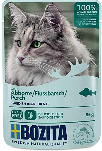 Bozita Häppchen in Gelee mit Flussbarsch | 12x 85g