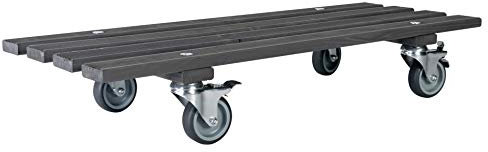 Werknorm Saar Pflanzroller Pflanzenroller Terrassenroller Outdoorroller Transportroller Balkonroller Blumenroller Kübelroller Holzroller Valenzia 80.1TP (Schiefergrau)