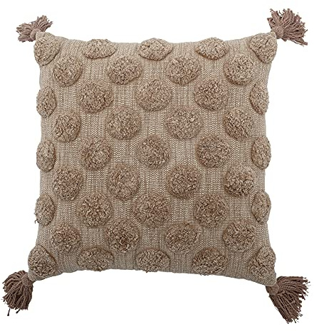 Bloomingville Kissen Binette, braun, Baumwolle