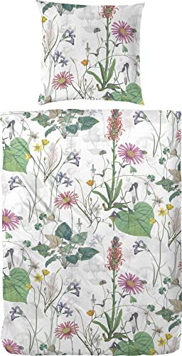 Primera Bettwäsche Mako-Satin wollweiß Größe 155x220 cm (80x80 cm)