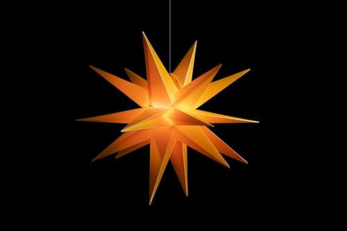 DecoTrend LED-Faltstern 3D gelb - (7955)