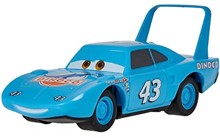 Disney Cars de y Pixar Spielzeugfahrzeug König 1:43 Pullback für Kinder ab 3 Jahren