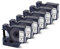 6X TITBIT Kompatibel mit Dymo D1 12mm Etikettenband 45013 12mm x 7m, A45013 S0720530 für Dymo LabelManager 160 210D 280 360D 420P Schwarz auf Weiß Schriftbänder