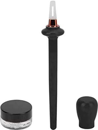 3-teiliges Set Silikon-Eyeliner-Pinsel-Applikator-Werkzeug, Hautfarbenes, Wasserdichtes 4-g-Pinsel-Zeichnen-Eyeliner-Hilfsmittel für Make-up-Künstler(Schwarz)
