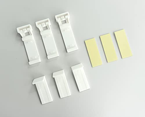 Market-Alley Doppelrollo Klemmfix Rollos ohne Bohren Klemmrollo Duo Rollo Fensterrollo lichtdurchlässig & verdunkelnd für Fenster und Tür (Zubehör Set)