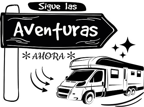 Aufkleber für Wohnmobile, Außenbereich, Wohnmobil, Wohnmobil, Vinyl-Aufkleber Folge the Abenteuer