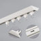 Vorhangschienensysteme Für Den Innen Und Außenbereich, Vorhangschienen Sets, Raumteiler-Vorhangstangen Für Decken Oder Wände ( Color : White , Size : 1m/3.3ft )