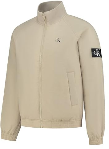 Calvin Klein Jeans Padded Harrington J30J324697 Vestes rembourrées, Beige (Plaza Taupe), S Homme