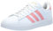 adidas Femme Grand Court 2.0 Basket, Blanc Semi-Rose Brillant Or métallisé, 39 1/3 EU