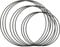 WDZGX Metallring Deko Ring 9stk Drahtringe zum Basteln ideal 20cm 25cm 30cm DIY Dekoration Kann Wiederholt Verwendet für Traumfänger Makramee Wanddeko und Floristik Hochzeit(‎Silber Schwarz)