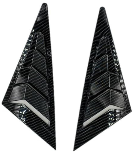 GODSLLY Rejilla De La Ventana Trasera, Compatible con Honda Civic MK8 Front 2006-2010, 2 Piezas De Persianas De La Persiana De La Ventana Lateral Trasera, B Carbon Fiber Look