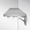 Wandklapptisch Drop-Leaf-Tisch Wandmontierter Klapptisch Platzsparender Schwebender Schreibtisch, Edelstahl 304, hält einem Gewicht von 150 kg Stand, 0.8 mm Dicke Platte (90 x 40 x 3 cm)