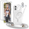 GUtttGU Handykette für iPhone 16 Hülle mit Band mit 2 Displaychutzfolie Panzerglas + 2 Kamera Schutzfolie Transparent Handyhülle Kompatibel mit Magsafe Schutzhülle Case für iPhone 16 Klar