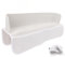 Pare-éclaboussures de Baignoire, étagère de Baignoire pour Enfants, étagère de Jeu, Plateau de Baignoire, Ventouses Intégrées en Silicone avec 4 Poches en Filet pour Tout-Petits