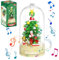 MEIEST Weihnachtsbaum Bausteine Spieluhr Set mit staubdichte Kuppel,Weihnachtsferien BAU Spielzeug Geschenk,Home Decor (Sternenlicht Weihnachtsbaum)