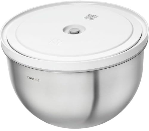 ZWILLING Z1030-859 Fresh & Save - Recipiente de almacenamiento al vacío, grande, 24 cm, acero inoxidable, tapa hermética grande, contenedor de almacenamiento al vacío