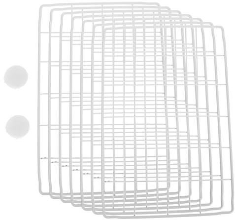 AUTSUPPL Heavy-Duty Iron Wire Freezer Divider for Chest Freezer Open Mesh Refrigerator Storage Separator with Airflow Design Organizer Rack for Fresh Food Preservation in Home and