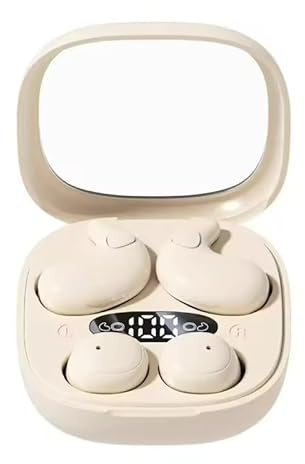 ForFuego Sleep Earbuds Wireless Bluetooth 5.4, 2 Paar In Ear & Open-Ear Design, Smart Noise Cancelling, Panorama-Sound, 76H Gesamtakku, LED-Display für Paare Seitenschläfer Haut