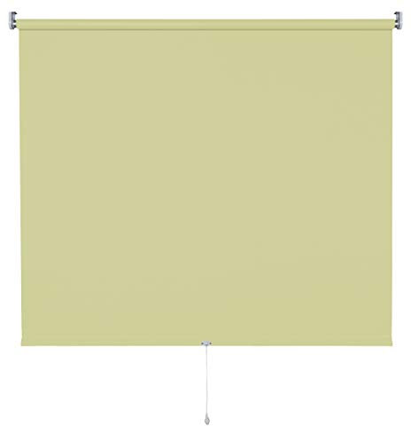 Verdunkelungsrollo Springrollo Mittelzugrollo 13 Farben klemmfix Rollo ohne Bohren Breite 62-202 cm Höhe 180 cm Fenster Vorhang blickdicht verdunkelnd klemmbar Klemmträger (122 x 180 cm / Grün)