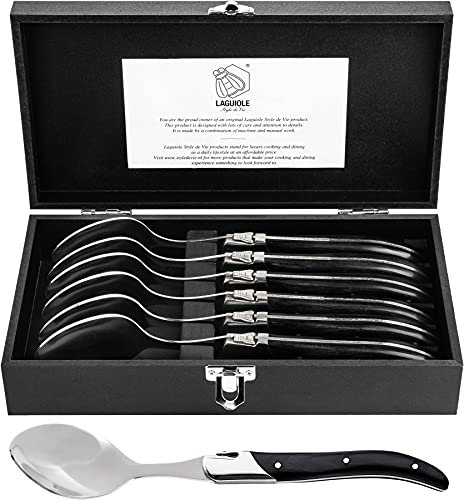 Laguiole Style de Vie Suppenlöffel Luxury Line, 6-teilig, Ebenholz